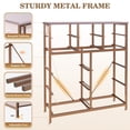 thumbnail image 3 of PORKISS Fabric Dresser for Bedroom 12 Drawer with 5 Side Pockets 2 Hooks, Chest of Drawers Dresser with Steel Frame Wooden Top for Living Room, Bedroom, Hallway, Pink, 3 of 13