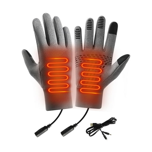 Heated Gloves for Men Women - USB Winter Gloves Electric Heating Glove for Driving Cycling Hunting Hiking Cold Weather Thermal Gloves