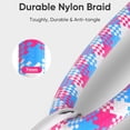 thumbnail image 4 of Type C Charging 10ft S9+ Joint Tips G Type A to Mini B Go Pro 5 Session Cord Android Phone Cord Type C To Type C 240W Charging With Wearable Bracelet Design 5A Fast Charging USB C Phone, 4 of 4
