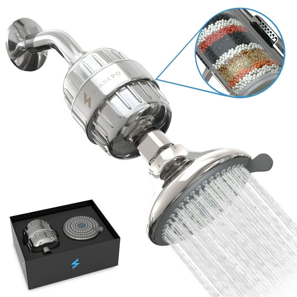 SparkPod Shower Filter Head Filtered Shower Head with Proprietary
