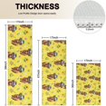 thumbnail image 4 of Yellow Highland Cow Flower Hat Pattern Kitchen Rugs Sets Of 3,Kitchen Runner Rugs Non Skid Washable,Decorative Kitchen Floor Mats for Kitchen,Sink,Laundry,17"x30"+ 17"x47" + 17"x59", 4 of 6