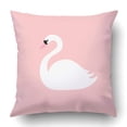 thumbnail image 1 of RYLABLUE Swan White bird Pillowcase Throw Pillow Cover Case 18x18 inches, 1 of 2