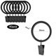 thumbnail image 5 of Paquete de 40 anillos para cortinas con clips, clips para cortinas resistentes, ganchos para varillas de tensión, 5 of 5