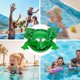 thumbnail image 2 of Swim Ring - Inflatable Pool Toys Kids | Water Play Pool Ring Animal Glowing Eyes Frog, Ride on Pool Party, Comfortable, 2 of 5