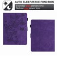 thumbnail image 4 of Case for Universal 7.5-8.5 Inch, Embossed PU Leather Folio Stand Cover Shockproof Drop Protective with Card Slots & Pen Holder for iPad / Samsung / Amazon Kindle / Lenovo / Onn - Purple, 4 of 5
