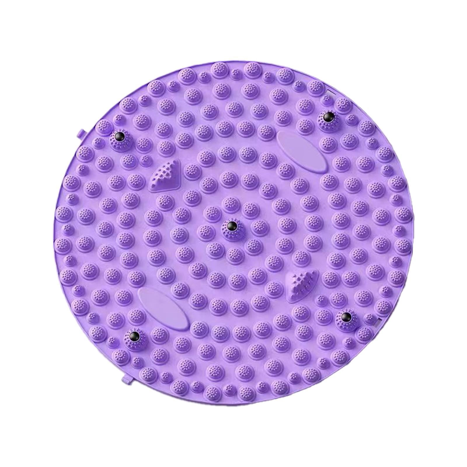 Serenable Foot Massage Pad Massage Pad Folding Silicone Acupressure Mat Foot Massager Mat Stand for Indoor Worker Violet