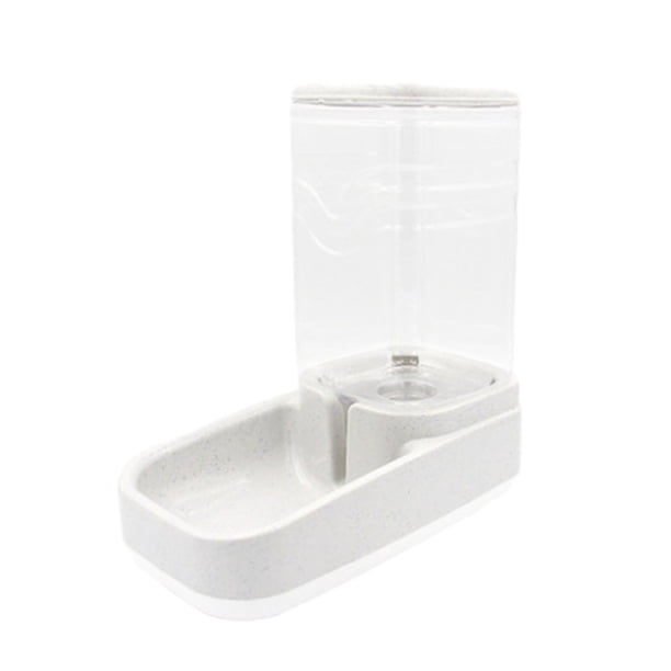 Methold Cuenco dispensador de agua para mascotas, duradero y ancho para mascotas, alimentador automático, accesorios para perros, cuenco para Suministros para gatos gris (embalaje OPP)