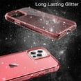 thumbnail image 3 of JETech Glitter Case for iPhone 12 Pro Max, 6.7-Inch, Bling Sparkle Shockproof Phone Bumper Cover, Cute Sparkly for Women and Girls (Red), 3 of 7