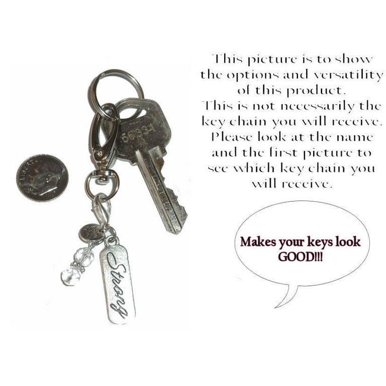 Hidden Hollow Beads Women's Keychains - Believe In Yourself Key Ring Charm  - Bag Charm