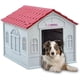 thumbnail image 1 of Casa Para Perro Q Perrón Raza Chica Impermeable Techo Rojo, 1 of 6