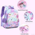 thumbnail image 4 of Mochila Octsky Castle Unicorn Púrpura con lonchera, 4 of 7