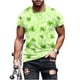 thumbnail image 2 of Tops para hombre, blusas y camisas de manga corta con cuello redondo para hombre, jersey informal con cuello redondo estampado para hombre, pantalones cortos deportivos para fitness, blusa de poliéste, 2 of 5
