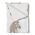 thumbnail image 2 of Nature Soft Flannel Fleece Throw Blanket, Floral Horse Galloping Unique Inspirational Freedom Graphic, Cozy Plush for Indoor and Outdoor Use, 50" x 70", Pale Yellow Peach Cocoa, by Ambesonne, 2 of 5
