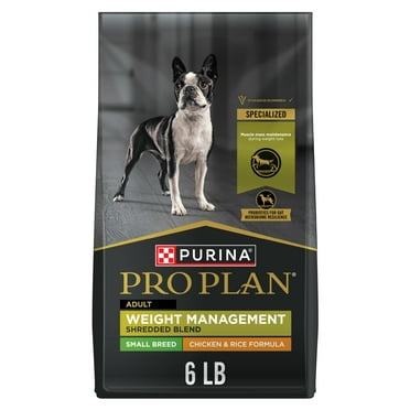 Purina Pro Plan Small Breed Weight Management MHD1Dry Dog Food, Shredded Blend Chicken and Rice Formula - 6 lb. Bag