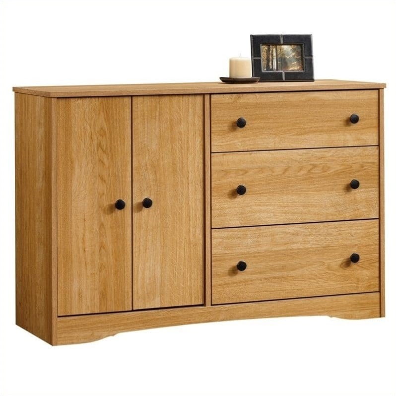 Sauder Beginnings Dresser In Highland Oak Walmart Com