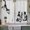 Black and White, variant on Black Brown Cat Kitchen Curtains 63 Inch Length, Retro Art Animals Rustic Tiers Curtains for Living Room Berdoom Bathroom, Light Filtering Drapes Rod Pocket Window Treatment 2 Panels 42"Wx63"L