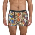 thumbnail image 1 of Balery Funny Dogs Family Calzoncillos bóxer para hombre, ropa interior de algodón suave y transpirable con cinturilla de nailon-Large, 1 of 5