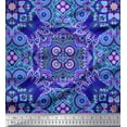 thumbnail image 1 of Soimoi Moss Georgette Fabric Paisley & Mandala Decorative Printed Fabric 1 Yard 42 Inch Wide, 1 of 1