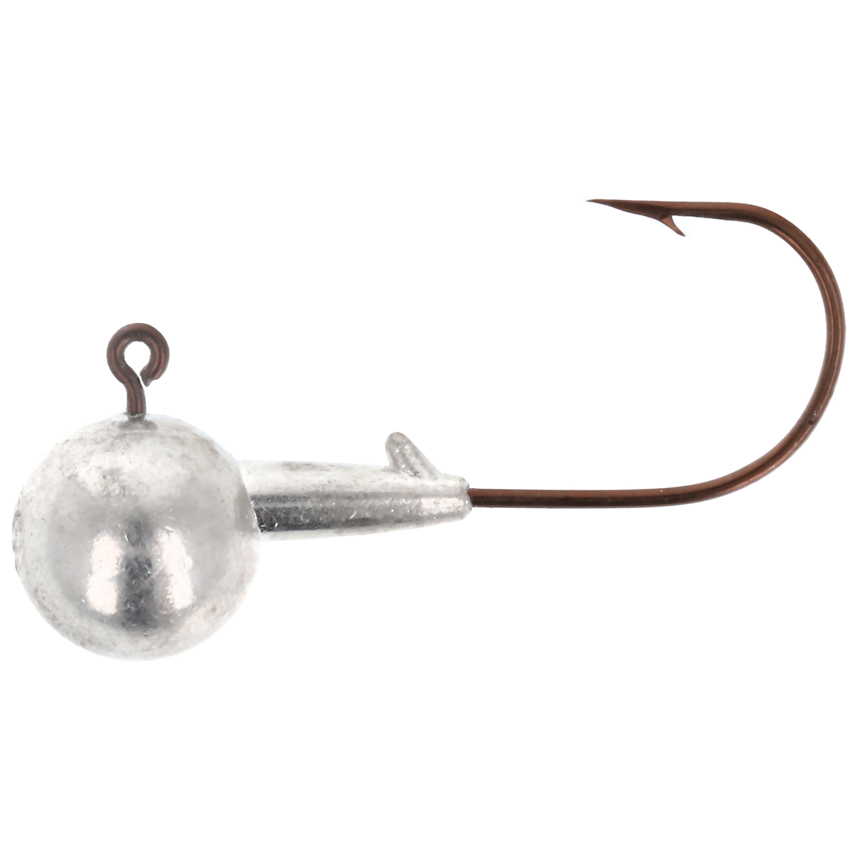 Eagle Claw Tin Ball Head Jig - 4 pack - 1/4 oz - Unpainted