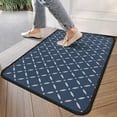 thumbnail image 4 of Navy Blue and White Geometric Pattern Door Rugs,Washable Non Slip Door Mats Indoor,Decorative Door Mats,Entry Mat Indoor for Entrance,Bedroom,Kitchen,Bathroom,30"x17", 4 of 6