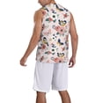 thumbnail image 2 of Sikiie Rose Flowers Basketball Jersey Reversible Men's Mesh Athletic Sports Shirts Training Practice S-4XLSmall, 2 of 6