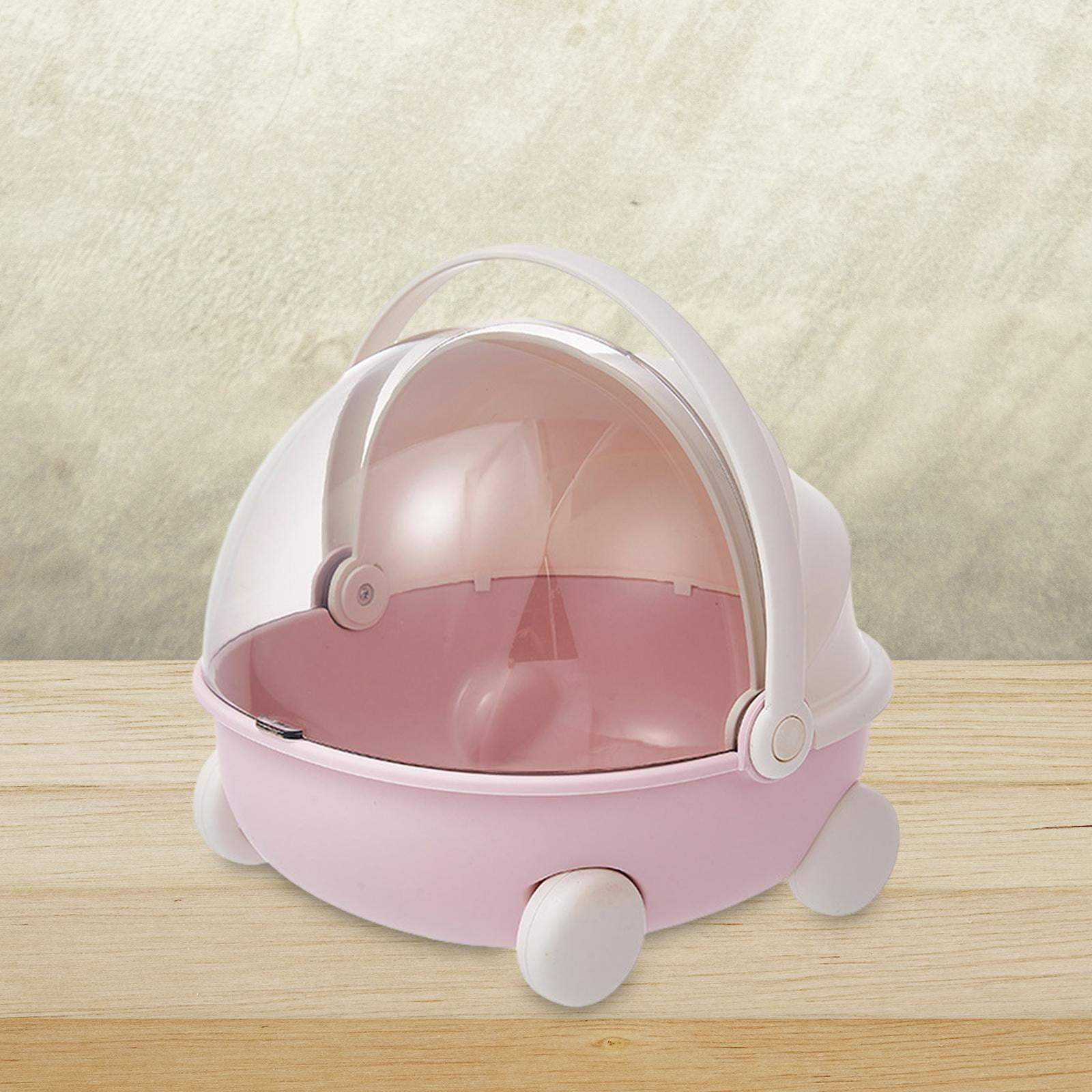Fiocias Portable Storage Box Crafts Box for Kids Children's Toy Storage Box Multipurpose Pink
