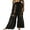 Black, variant on yunLCZ Women's Wide Leg Pants Holiday Style Retro Linen Floral Ethnic Print Casual Pants For Women – Comfortable Relaxed Fit Perfect For Summer Beach And Vacation Wear Business Work Casual Pants