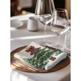 thumbnail image 6 of Christmas Tree Cloth Napkins Set of 8 Reusable Dinner Napkins, Country Winter Ball Berry Gold Snowflakes Cocktail Napkin Washable Table Napkins for Wedding/Holiday Party/Baby Shower 20"x20", 6 of 7