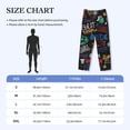 thumbnail image 2 of Salouo Basketball Print Pajama Pants for Men, Lounge Pants Elastic Waistband Casual Men's sleepwear Loungewear Sleep Pajama Pant -Large, 2 of 7