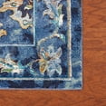 thumbnail image 6 of Laddha Home Designs 4' x 6' Blue and Brown Floral Rectangular Area Throw Rug, 6 of 9