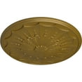 thumbnail image 3 of Ekena Millwork 27 1/8"OD x 2 5/8"P Artis Ceiling Medallion, Hand-Painted Gold, 3 of 5