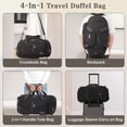thumbnail image 4 of URSOFINE Sports Bag & Travel Bag Foldable, 30L Waterproof Gym Bag With Shoe Compartment For Women & Men, Hand Luggage Bag, Weekender Travelite For Gym Sports Training Bag Travel, 4 of 7