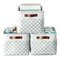 thumbnail image 1 of DECOMOMO 3-Packs Large Patterned Design Foldable Storage Bin W/Handles| Great For Organizing Shelf Nursery Home Closet & Office, 1 of 1