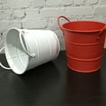 Axio Stainless Steel Fries Bucket Mini Red Snacks Fried Chicken Metal