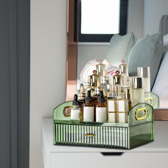 Caja de almacenamiento multiusos Salvador Organizador de cosméticos verde