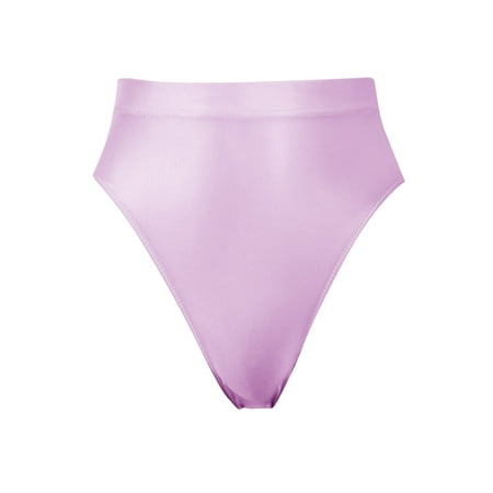 

Larisalt Thongs For Women Women s Beyond Comfort Hi Cut Panties Purple M