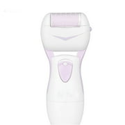 Electronic Pedicure Foot File Eliminates Calluses,Dry, Dead, Hard, Cracked Skin (White/Pink)