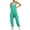 1 Lake Green, variant on Fantaslook Jumpsuits for Women Casual Loose Rompers Sleeveless Spaghetti Strap Overalls Jumpers Harem Long Pants with Pockets