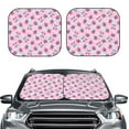 thumbnail image 2 of Fotbe Cherry Strawberry 2-Piece Car Windshield Sun Shade | Sun Blocker for Car Windshield | Foldable Automotive Interior Accessories for Sun Protection-Large, 2 of 7