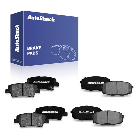 AutoShack Front & Rear Ceramic Brake Pad Set for Kia & Hyundai, Forte 2019-2024 Kona 2021-2023 Soul 2017-2019 Forte5 2020-2022, FWD L4 1.6L 2.0L