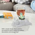 thumbnail image 5 of high quality Dog Resin Plant Pot, French Bulldog Succulent Planter Pot, for Indoor Cute Ornaments Home Office Desk Decor Gift, 5 of 5