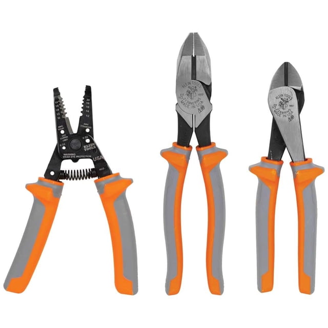 Juego de herramientas Klein Tools 9416R, 1000 V, alicates aislantes, 3 piezas
