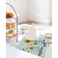 thumbnail image 7 of Sunflower Dish Towels Set, Waffle Weave Kitchen Towels 3 Pieces, Teal Green Check You Are My Sunshine Bee Microfiber Hair Face Bath Tea Towel Absorbent Quick Drying Cleaning Dish Cloths, 12"x12", 7 of 7