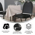 thumbnail image 4 of Black Black Vinyl Stack Chair, 4 of 4