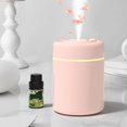thumbnail image 3 of Humidificador de aire portátil, apagado automático, difusor esencial de terapia, generador de niebla de lámpara suave, USB para , 220ml, para of Rosado Macarena dormitorio de humidificadores, 3 of 8