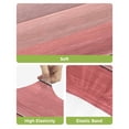 thumbnail image 4 of Ombre Pink Wooden Grain Bar Stool Covers Set of 2, Farmhouse Vintage Chic Textured Stretch Washable Bar Chair Covers with Backs, Removable Pub Counter Height Chair Cover for Kitchen Dining Room Cafe, 4 of 7