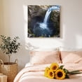 thumbnail image 5 of Waterfall Landscape Canvas Wall Art for Living Room, Country Nature Rock Leaf Water Spray Wall Decor Framed Artwork Pictures Ready to Hang for Bedroom Office Home Decor, 5 of 9