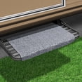 thumbnail image 2 of Prest-O-Fit 2-1043 Wraparound RV Step Rug Stone Gray 18 In. Wide, 2 of 3