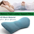thumbnail image 5 of Cojín lumbar de espuma viscoelástica, almohada de firmeza equilibrada para aliviar el dolor de espalda baja, almohada de respaldo ideal para silla de oficina, asiento de coche, sillón reclin, 5 of 5