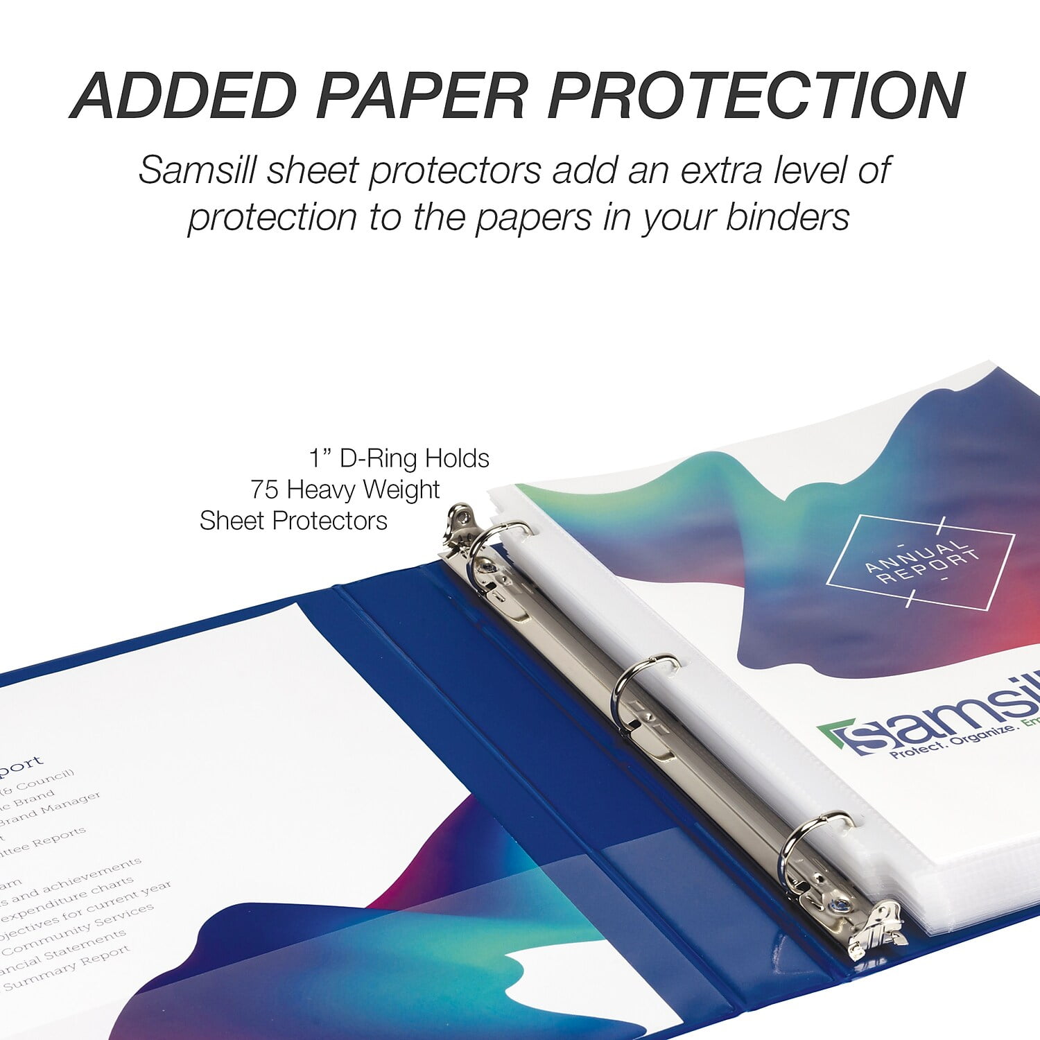 Samsill Durable 1 Inch Binder, , D Ring Customizable Clear View Cover, Fashion Assortment, 4 Pack, Each holds 225 Pages (MP46439)